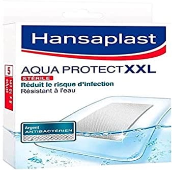 Hansaplast Hp Aqua-Protect XXL wasserdichte Wundkompressen, 8 x 10 cm, 5 Stück