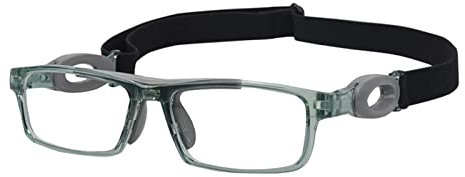 Harilla Fußball Basketball Brille, für Herren Damen Antikollisions Leichte Anti-Beschlag Sportbrillen Schutzbrillen, grau