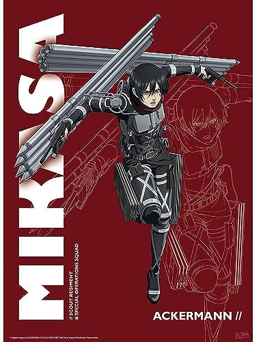 GB EYE Poster, Motiv ATTACK ON TITan, 4 Mikasa (52 x 38 cm)