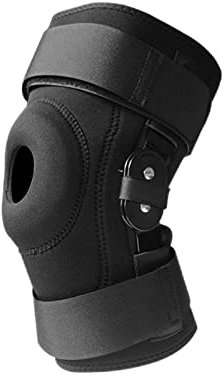Rodillera deportiva con bisagra para apoyo de la rodilla, lucha libre, levantamiento de pesas, correr, esquiar, vendaje de compresión transpirable con protección Yiida