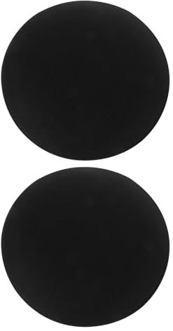 Milisten Sinamay Fascinator Hut Basis Kreis Wolle Filz Pillbox Barett Hut Basis Runde Kopfschmuck Basis für DIY Handwerk Millinery Making Material Schwarz 2 Stück