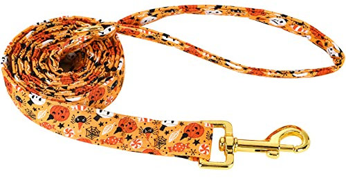 ARING PET Hundeleine - Niedliche Halloween-Hundeleinen mit passenden Hundehalsbändern, handgefertigte Kürbis-Hundeleine für kleine, mittlere und große Hunde