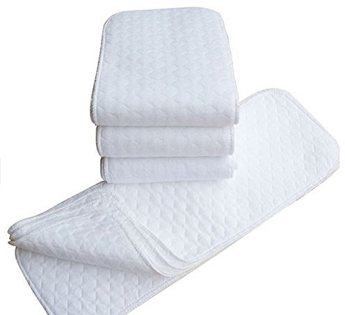 Tuch Windel 2st Baumwolle waschbar Baby Windel Baby Pflege Wer Ist (White, One Size)