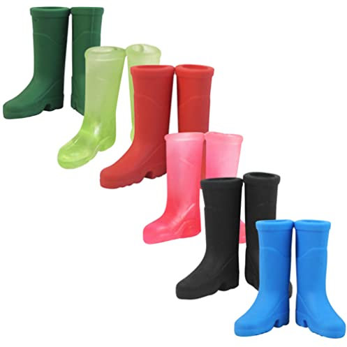 HOMSFOU 6 Paare Puppenhaus-Regenstiefel Miniatur-Puppenhaus Simulation Boot-Modelle Ornament Spielzeug Mini-Szenenverzierungen Tiny House Miniaturmöbel Schuh Statue Stiefel Requisiten