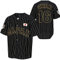 Ohtani 16# Herren Japan Baseball Trikots Weiß Schwarz Nadelstreifen, Schwarz, XL