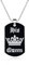 WEITING Pareja hombres y mujeres colgante collar llavero conjunto strass corona encanto regalo del día de San Valentín joyería-XL0293-Q