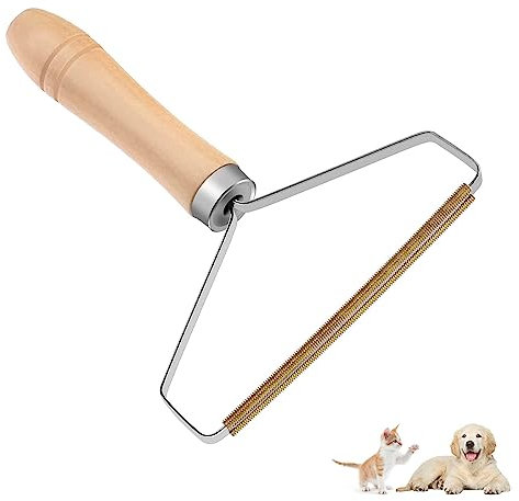 Jinpojun Removedor de Pelusa Portátil,Quitapelusa Manual,Quita Pelos Mascota,Quita Pelusas Ropa,Reutilizable,para Ropa Mantas Abrigo Cachemira