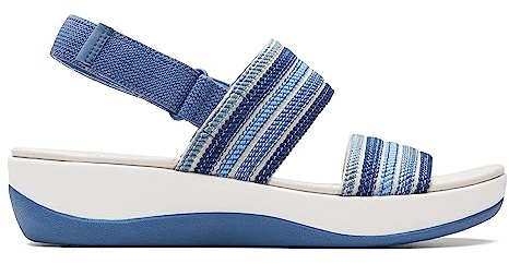 Clarks Cloudsteppers Women's Arla Stroll, Blue Combi Textile, 9 Medium US