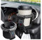 JNNJ Car Drink Holder, Universal Horizontal Vent Mount Cup Holder, Adjustable Car Air Vent Outlet Mount Cups Bottle Stand Holder Bracket, Car Cup Holders Expander Adapter Adjustable Base(Black/Grey)
