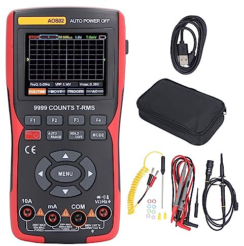 Oszilloskop-Multimeter, 2-in-1-Handmultimeter ANENG AOS02 Tragbares Oszilloskop, Digitaler Elektrischer Tester Mit Doppelsicherung