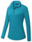 Vidusou Womens Golf Shirts Long Sleeve Workout Tops Zip Up Tennis Polo Shirts, Long Sleeve Teal Green, L