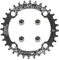 yongness Plato de Bicicleta 104 BCD 32T 34T 36T 38T Plato único Ancho Estrecho, piñón Adecuado para Bicicletas de Carretera, Bicicletas de montaña, Platos BMX (Negro 32T)