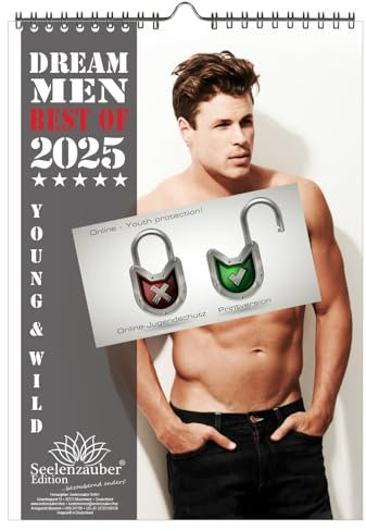 Sexy Dream Men für 2025 DIN A4 Kalender Erotik Männer Mann - Seelenzauber