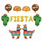 PIMXL 9 Stücke Mexiko Deko, Mexikanische Party Dekoration Fiesta Party Dekoration, Fiesta Party Supplies Hochzeit Geburtstag