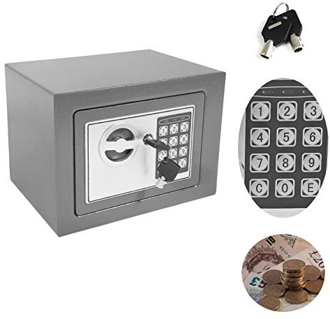 BomDog Elektronische Spardose, Sparschwein Für Erwachsene Mit Digitatastenfeld, Code Und Schlüssel