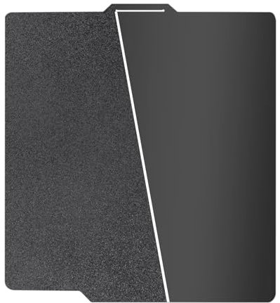 HIKUDIY Piastra di costruzione PEI nera a doppia faccia per Bambu Lab A1/X1C/X1/X1E/P1P/P1S, piastra flessibile in acciaio PEI liscia+strutturata PEI per stampante 3D