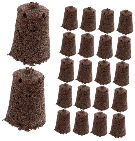 Kisangel 30stücke Hydrokultur-zubehör Anzuchterden Kokosnuss-torf Und Torfblöcke Ersatz-pflanzenstarter Für Hydrokultur-anbau Gartenzubehör Für Pflanzenwachstum