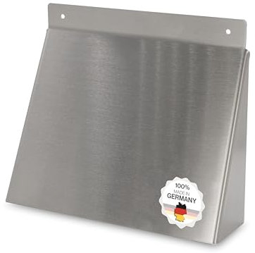 Regenhaube Wetterschutzgitter Aussenbereich Edelstahl - Für Lüftungsgitter gegen Wasser, Regen & Schnee Wandmontage - Wetterschutz Lüftung Abdeckung - Ablufthaube Wetterbeständig (Für Ø 190 mm)