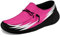 Mocassins plats en toile à enfiler pour homme - Chaussures bateau décontractées - Chaussures de conduite légères, Rose Style 10 Noir, 46 EU