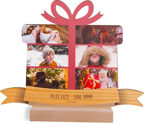 Foto Geschenk personalisiert - Foto Geschenk Holzbild - Foto Geschenke, Foto Geschenk für Männer, Frauen und Kinder, Foto Geburtstagsgeschenk, Foto Geschenke zum Geburtstag, Fotomosaik
