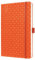 SIGEL J6119 Wochenkalender 2026 A5 orange, Hardcover, Gummiband, Stiftschlaufe, Einstecktasche, 174 Seiten, vegan, Buchkalender, Terminplaner Kalenderbuch Jolie