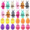 Harsever 12 Stück Gefüllte Ostereier mit Osterhase, Prefilled Plastik Ostereier, Baster Stuffer für Kinder Osterei Jagd Filler Stuffer Party Geschenk (Type-C)