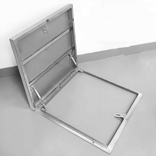 Dachluke aus Edelstahl, Dachlukenabdeckung,Dachfenster aus Stahl,Dachluke aus Stahl, Kellerfenster, Notzugang Dachfensterabdeckung für Dachboden oder Keller(27.5 * 27.5in/70 * 70cm)