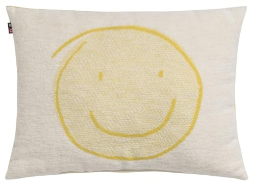 David Fussenegger Kissen gefüllt Juwel 'Happy Faces' 30 x 40 cm Gelb