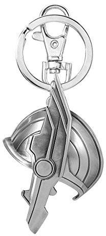 Monogram Metal Key Chain - Marvel - Thor Helmet (Side) Pewter New 68796