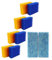 Pondlife CBF Ersatzfilter Set 8 x Schwamm, 2 x Japanmatte passend für OTF 16000 & 350B Filter