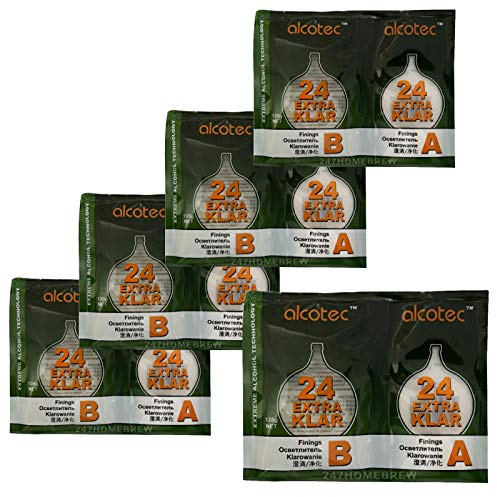 5X Alcotec Extra Klar 24hr Finings Super TurboKlar 135g for 25L Homebrew
