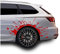 Set Blutspritzer für Radlauf Auto Radkasten Blutige Aufkleber Blut Spritzer Autoaufkleber Blutspuren Folie Horror Fun Sticker KX025 KX066 (Rot, 2er Set Blutspritzer)