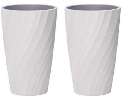 2 Stück Zahnputzbecher Grau-Weiß, 360 Ml Kapazität, Tragbarer Zahnbürstenhalter Aus Kunststoff, rutschfest Und Sturzsicher, Multifunktional Für Badezimmer, Büro Und Reisen