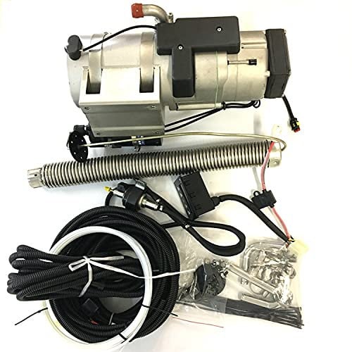 NewHigh 10KW 12v Hydronic scaldabagno Diesel per barca, caravan, camper con controllo telefono GSM, argento, 414247190mm (YJH-Q10A)