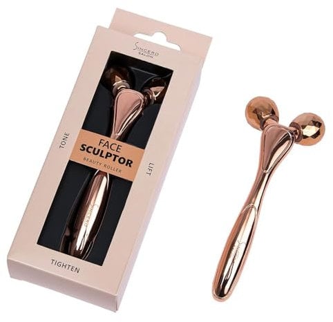 Sincero Salon - 3D Gesicht Massagegerät - Anti-Falten Gesichtsmassagegerät - Sofortiges Gesichtslifting - Gegen- 3D Face Massage Roller - 3D Gesichtsroller