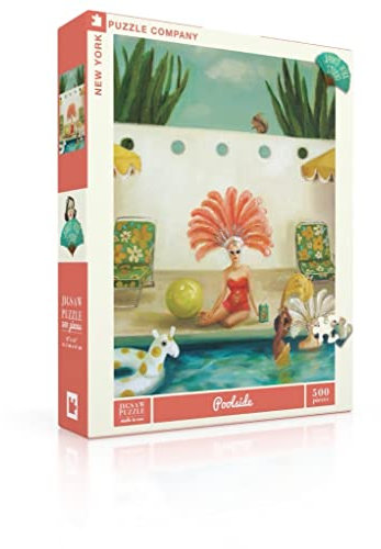 New York Puzzle Company - Janet Hill Poolside – 500-teiliges Puzzle