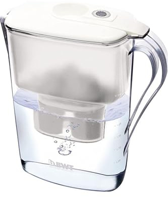 BWT Siljan Filtre à eau de table 3,3 l avec 1 cartouche filtrante magnésium minéralisé