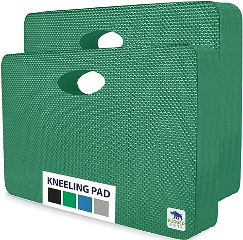 Rugged Rhino Tappetino per ginocchia in morbida schiuma, spesso resistente all'acqua, cuscinetti resistenti agli urti, comodo rimbalzo forte, giardinaggio, strumenti meccanici, elementi essenziali per