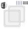 YIMATEECO 120mm Dust Filter PC for Computer Cooler/PSU/Routers, 2 Pack Magnetic PC Fan Dust Cover Nylon 80 Mesh Dustproof PC Cooler Filter Fan Grills (Nylon, 120 * 120mm, 2pcs, White)