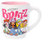 Silver Buffalo Bratz Logo and Group Jumbo Curved Ceramic Mug, 25 Ounces