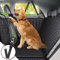 Angooni Autoschondecke Hund Rücksitz (135×145 cm) - Hundedecke Auto Rückbank mit Sichtfenster und Seitenschutz - Wasserdicht rutschfest - Rückbank Hundeschutz für Autos LKWs SUVs
