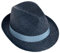 Hackett London Herren Trilby-Hut, Blau (Navy), L