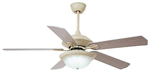 52-Inch American AC Motor Ceiling Fan Light European Home Fan Lighting 24WLED 3 Color Changing Light (Color : Wall Control)