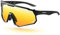 Dowinx Blaulichtfilter Brille Blue Light Blocking Glasses Gaming Brille Bildschirmbrille Klare Uv400-Linse, Rennstil mit Bernsteinfarbener Linse (Black Amber)