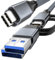 UseBean USB C Cavo 240W 2M (2Pezzi), USB 3.2 Gen2 20Gbps Trasferimento Dati Tipo C Ricarica Rapida Video 4K@60hz, Cavo USB A/C a USB-C per iPad Pro/Air MacBook Galaxy S24 Ultra