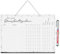 Haushaltsplaner zum Aufhängen Dots-Motiv I DIN A4 I mit Stift I Putzplan abwischbar wiederbeschreibbar I Haushalt WG Familie I dv1295