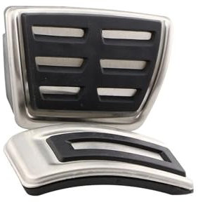 LECREA Auto Pedalauflagen für VW Tiguan MK2 2017-2022, Anti-Rutsch Auto Gaspedal Pedale Bremse Pedale Abdeckung Verschleißfest Auto Pedalabdeckung, Auto Zubehör,at Without Rest