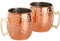 Gr8 Home Set of 2 Copper Stainless Steel Barrel Style Moscow Mule Cups Beer Cocktail Drinking Coffee Mugs Reusable Xmas Wedding Party Camping Kitchen
