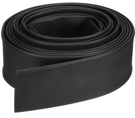 QUARKZMAN 40mm Dia 16 Piedi Guaina Termorestringente Nera, Tubo Termorestringente per Cavi Elettrici Doppia Parete Adesivo Foderato Marino Impermeabile Industriali Avvolgicavo