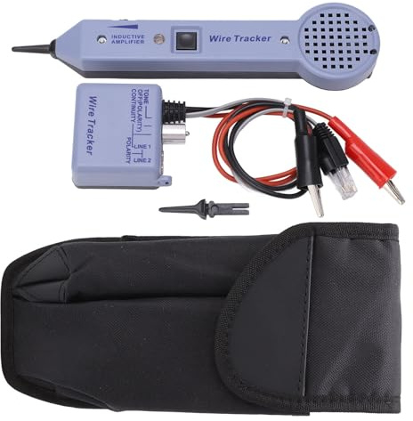 DISHENGZHEN Kit Tono e sonda Kit Tester per tracciamento Cavi di Rete, tracciatore di Cavi Regolabile Audio e Tester di Circuito Kit Professionale per tracciamento Toni Amplificatore a induzione Cavo